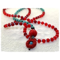 Mala 108 Perlen Fire Ice